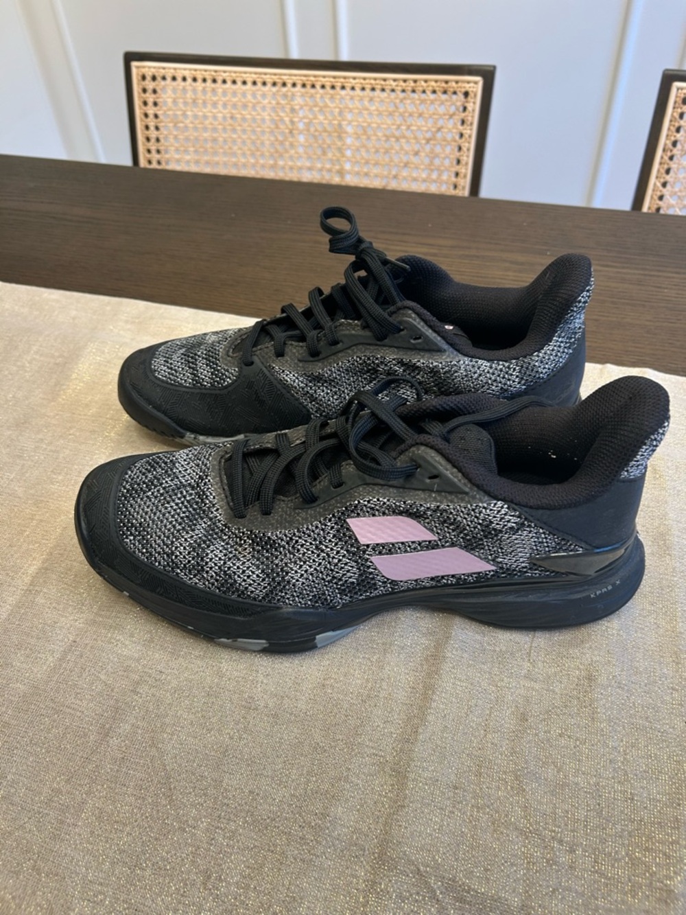 Babolat Ortholite Jet Tere AC Women 10 Black & Gray Tennis Shoes with Pink Logo - Picture 12 of 13